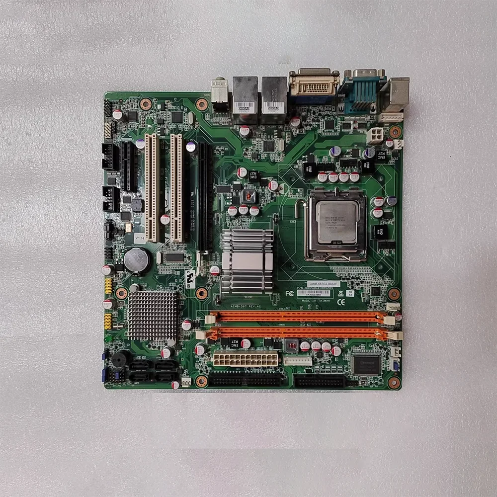 Original For Advantech Industrial Control Computer Motherboard AIMB-567G2-00A2E AIMB-567 REV.A2 Dual Network Ports AIMB-567G2