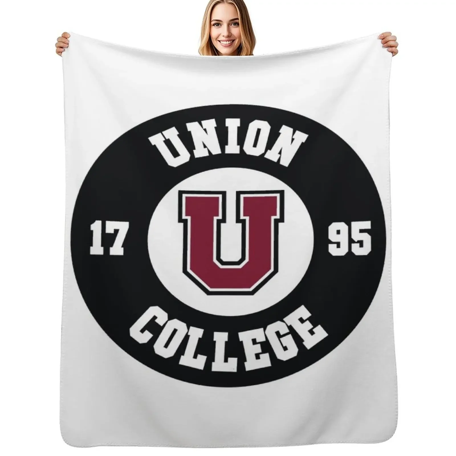 

Union College (N.Y.) dutchmen Throw Blanket Vintage Thin Soft Big Flannel Fabric Blanket