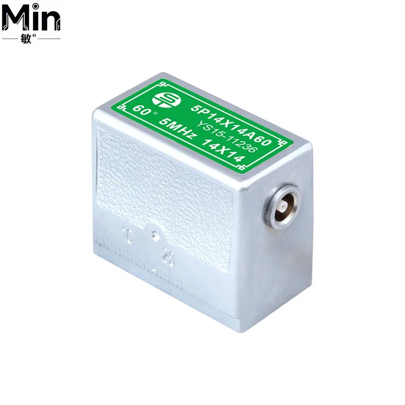 14*14mm 2mhz 5mhz NDT Accessories UT Angle Probe Ultrasonic Flaw Detector Transducer for Industrial Testing