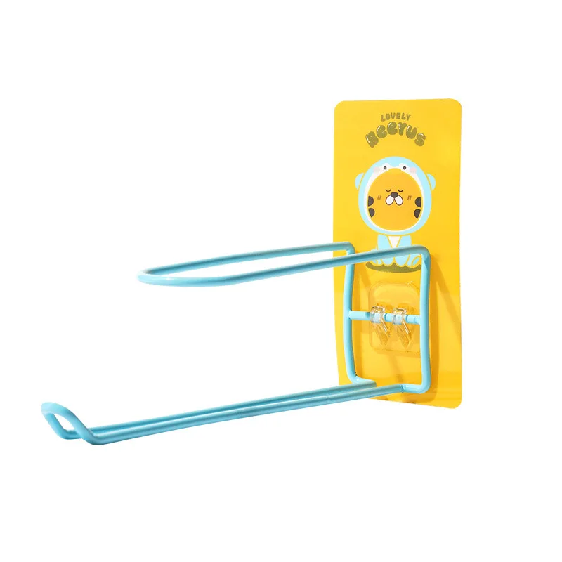 Hook Household Cartoon Hanger Storage Rack Perforation-free Wall-mounted Storage Rack Multi-functional Balcony Organizer