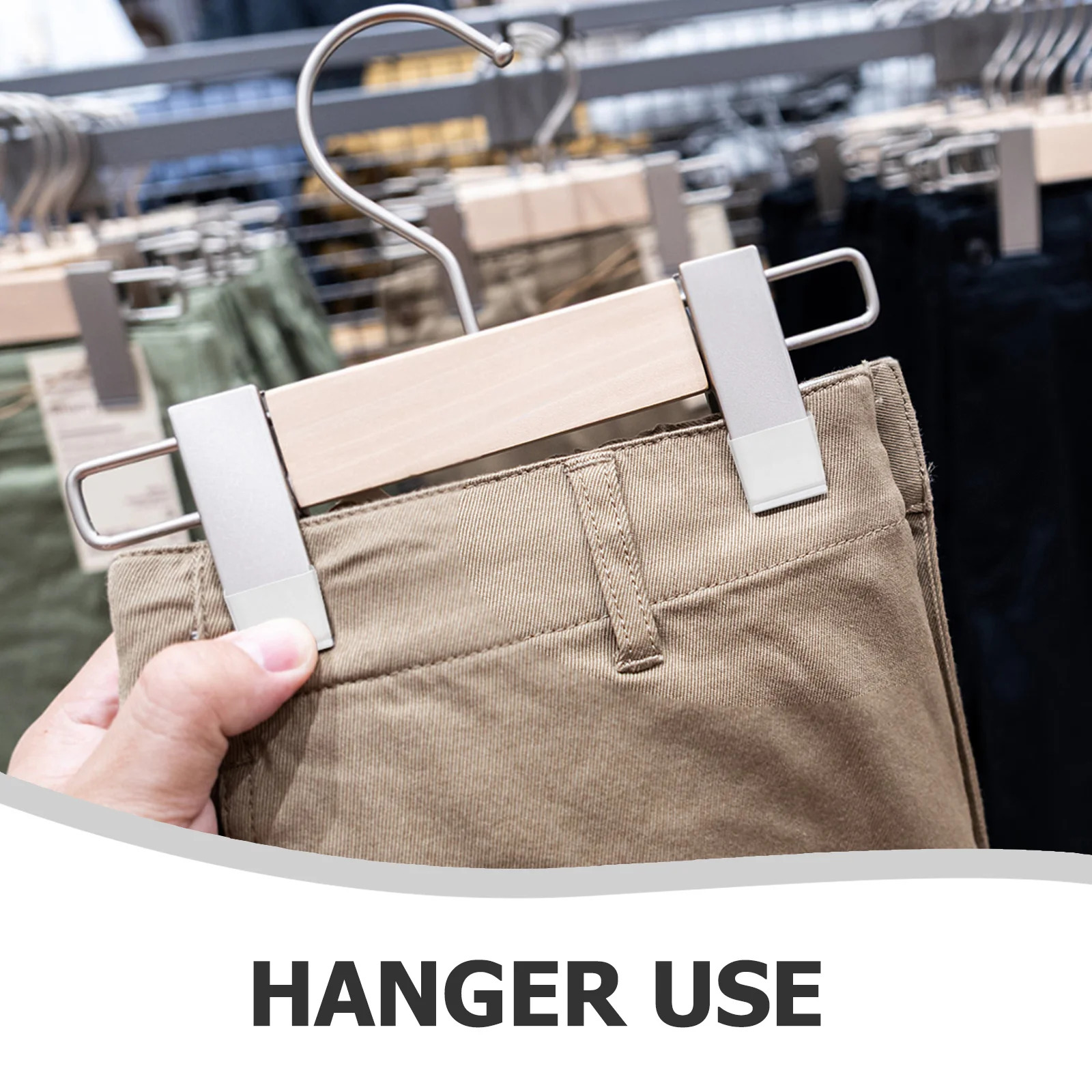 50 قطعة من شماعات الملابس وشرائط الملابس وإكسسوارات المعلقة ومقابض شفافة وغير قابلة للانزلاق