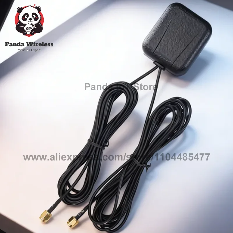 3M 60x51 4G+GPS/Beidou 2-in-1 Antenna with 8Dbi 30Dbi Signal Amplifier SMA Male for Vehicle Navigation And Positioning