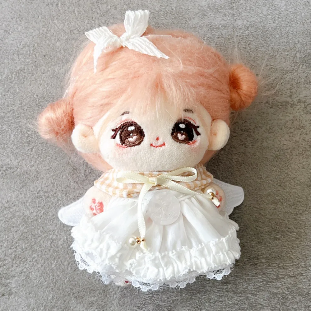 

Strap Dress 10cm Cotton Doll Clothes Bow Knot Suit Doll Clothes Outfit White Lovely Doll Dress Up Set 10cm Cotton Doll