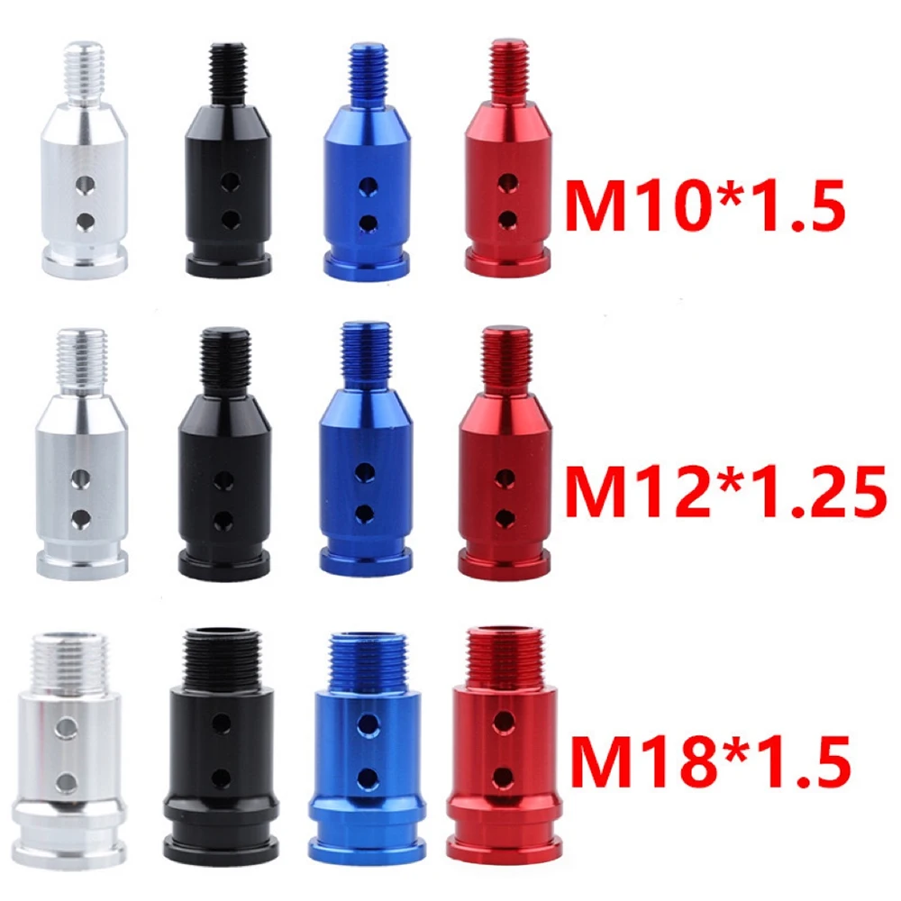 Universal Car Manual Gear Shift Knob Adapter For M10x1.5/M12x1.25/M18x1.5 Thread Aluminum Alloy For BMW Honda Toyota Shift Knob