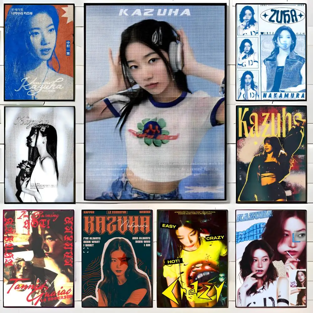 Graceful Kpop Idol N-Nakamura Kazuha Poster Wall Art Print Decorative Mural Home Decor Gift Unframed