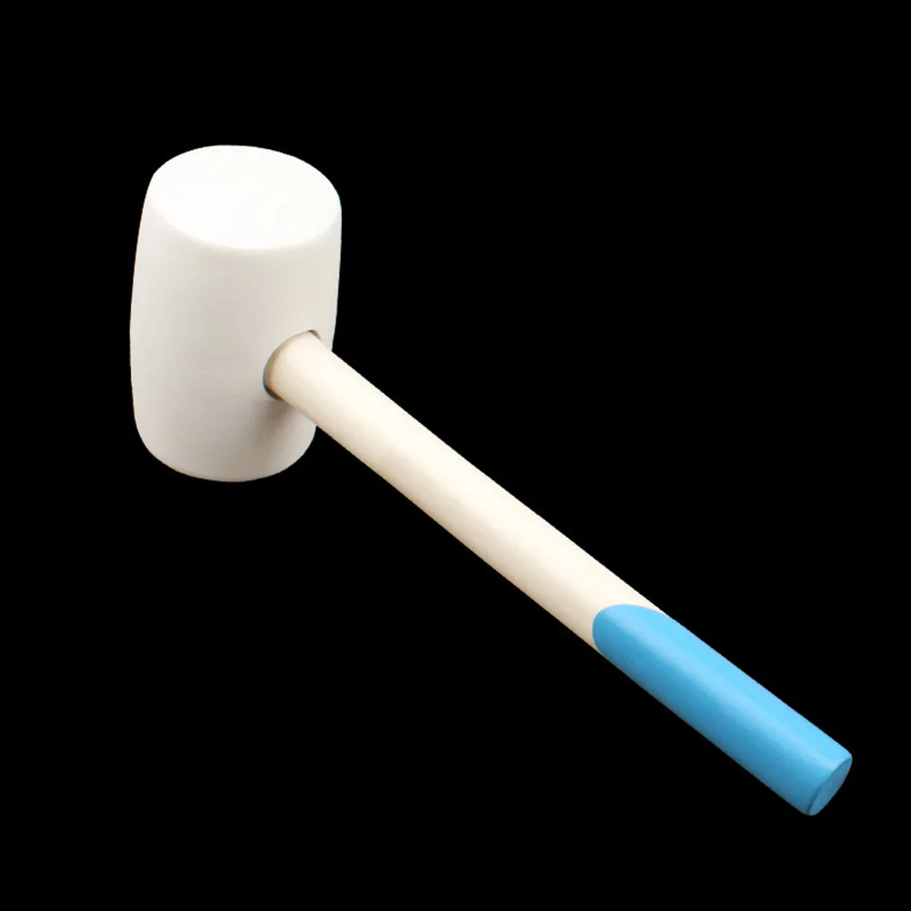 

16Oz Rubber Hammer Shock-Resistant Non-Slip Grip For Tile Installation Fiberglass Handle Ball Hammer Tool Hand Tool