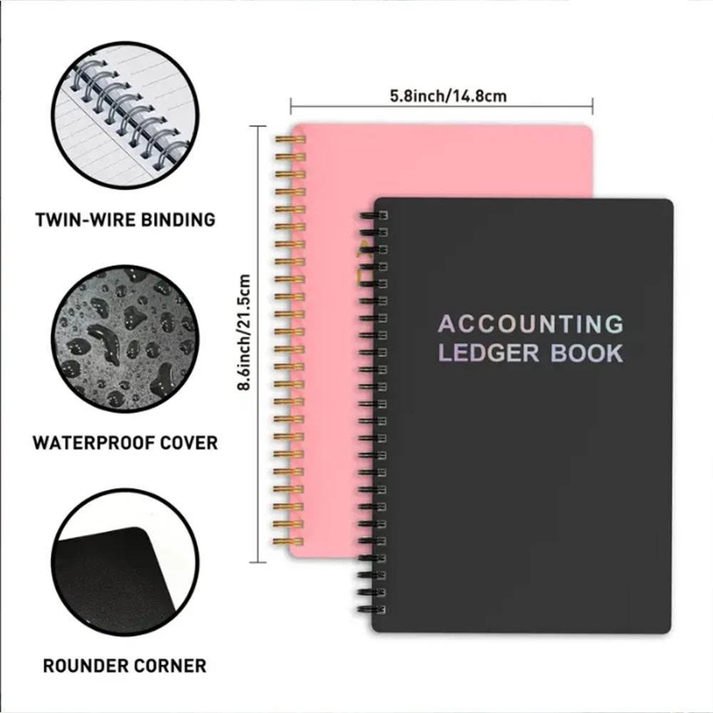 A5 Accounting Book 50pcs/book of High Quality Office Supplies Simple Ledger 100g High Quality Writing Paper Waterproof Material