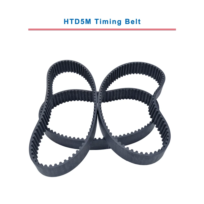 timing belt HTD5M 575/580/585/590/595/600 circle-arc teeth belt width 15/20/25/30 mm teeth pitch 5mm