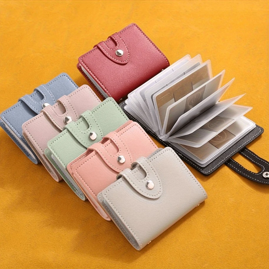 1PC, 28 Multi-Slot ID Card Holder Ultra-Thin Credit Card Holder for Men and Women Bank Card Storage Bag