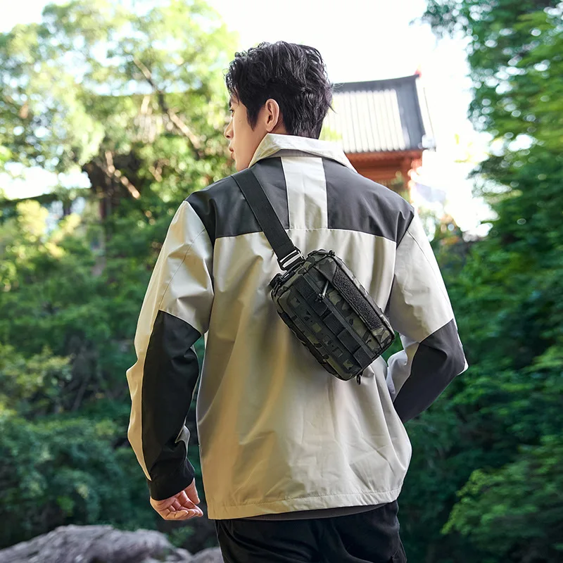 Sport Chest Bag for Men Women Comepletely Waterproof Tactical Chest Pack Multifunction Motorcycle bag for Outdoor Мужская грудь