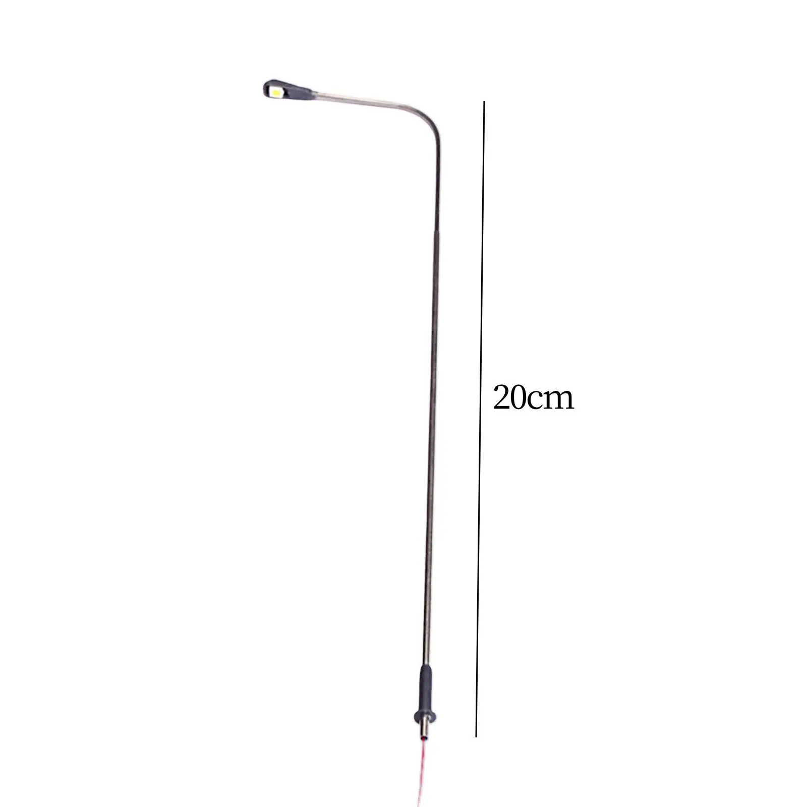 10pcs White LED Model Railway Street Lights Lamp Post OO Scale for Train Layout Scenery