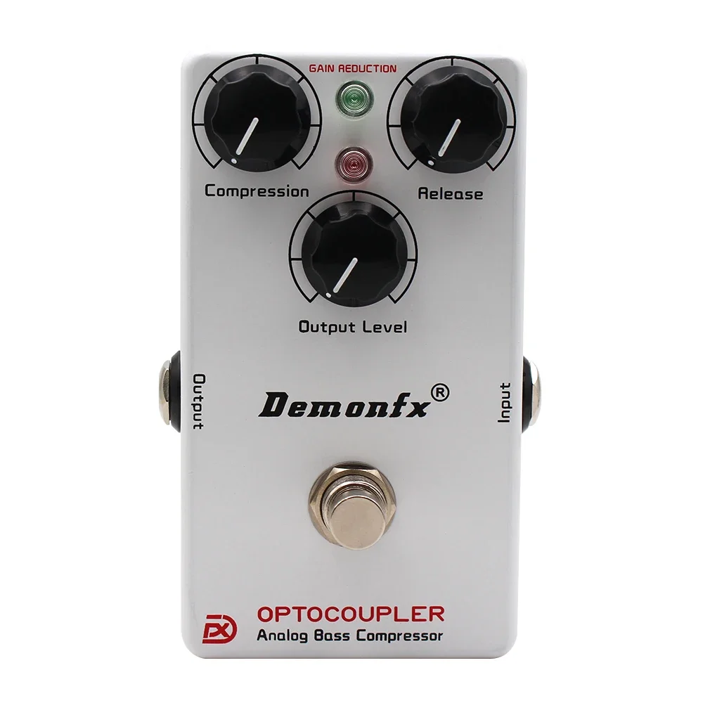 Demonfx OPTOCOUPLER Analog Compressor Bass Effect Pedal Based  OPTO‑COMP Pumping Groove Tone Studio‑Grade Compression Bass Part