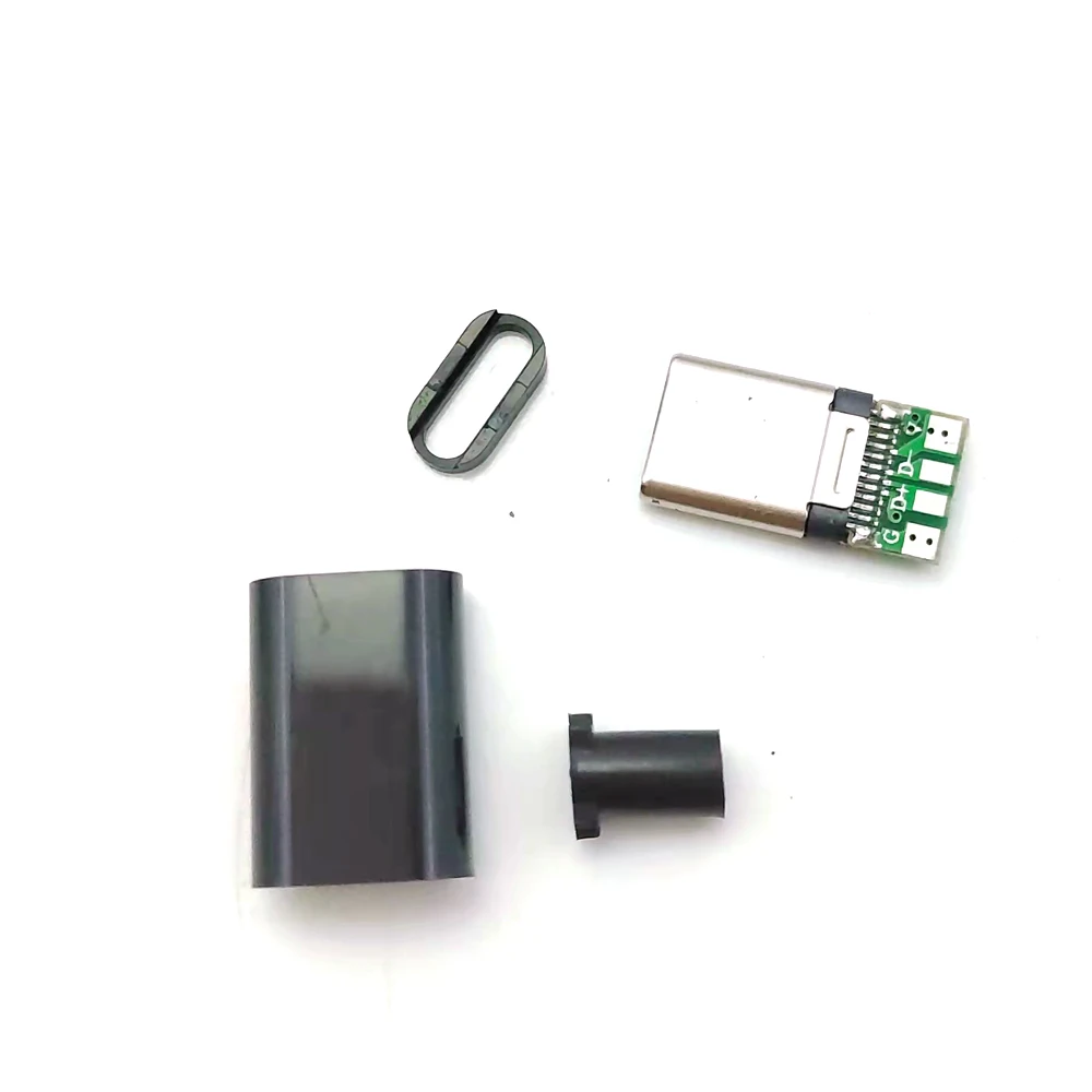 2pcs TYPE-C USB Plug Male connector With PCB 24pin welding Data line interface DIY data cable accessories Conector