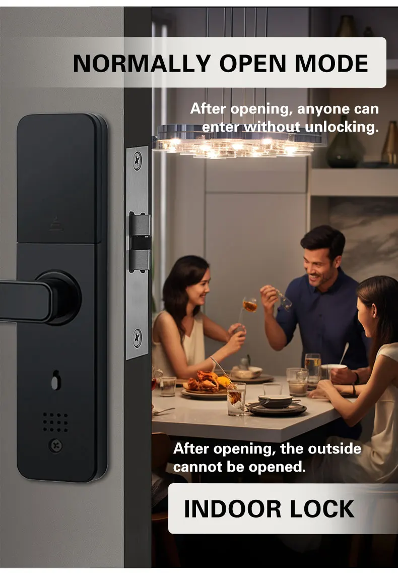 Tuya WiFi Smart Door Lock Biometric Fingerprint App Remote Unlocking Keyless Lock Electronic Door Lock