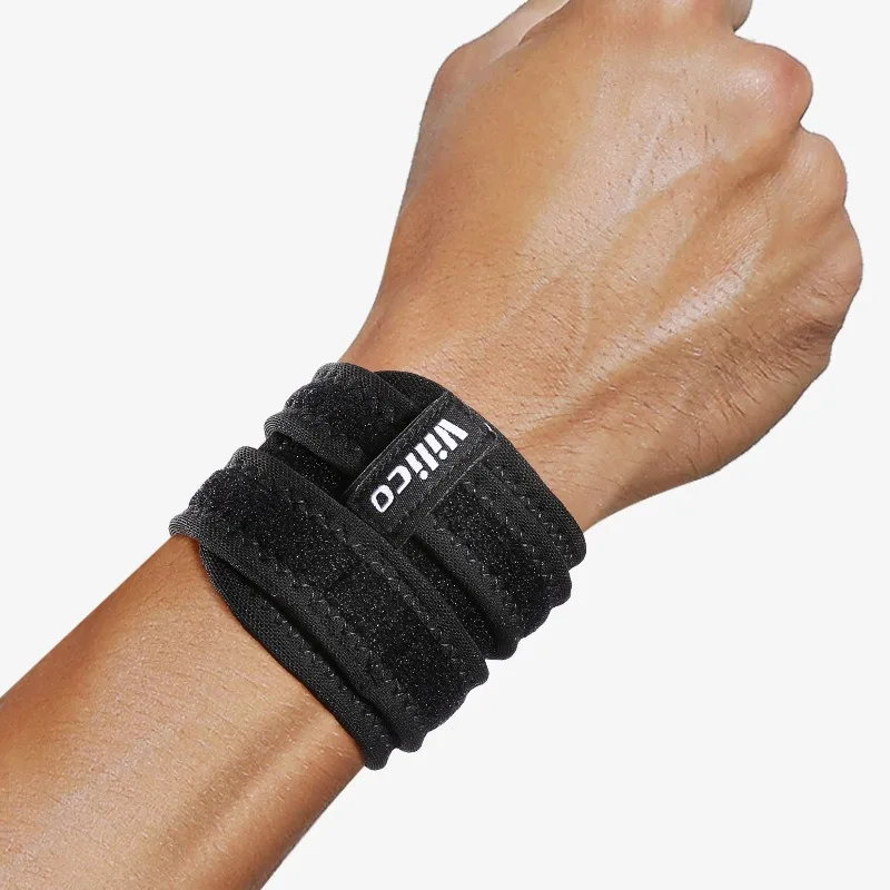 Men Women Outdoor Sports Wrist Guard Tendon Sheath Badminton Anti Sprain Two Way Pressure Winding Adjustable Support Brace
