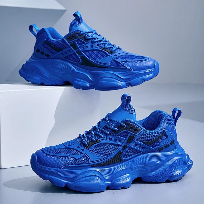 

Luxury Brand Men's Shoes Breathable Thick Soled Casual Sneakers Non-slip Outdoor Running Shoes Trend Male Platform Walking Shoes