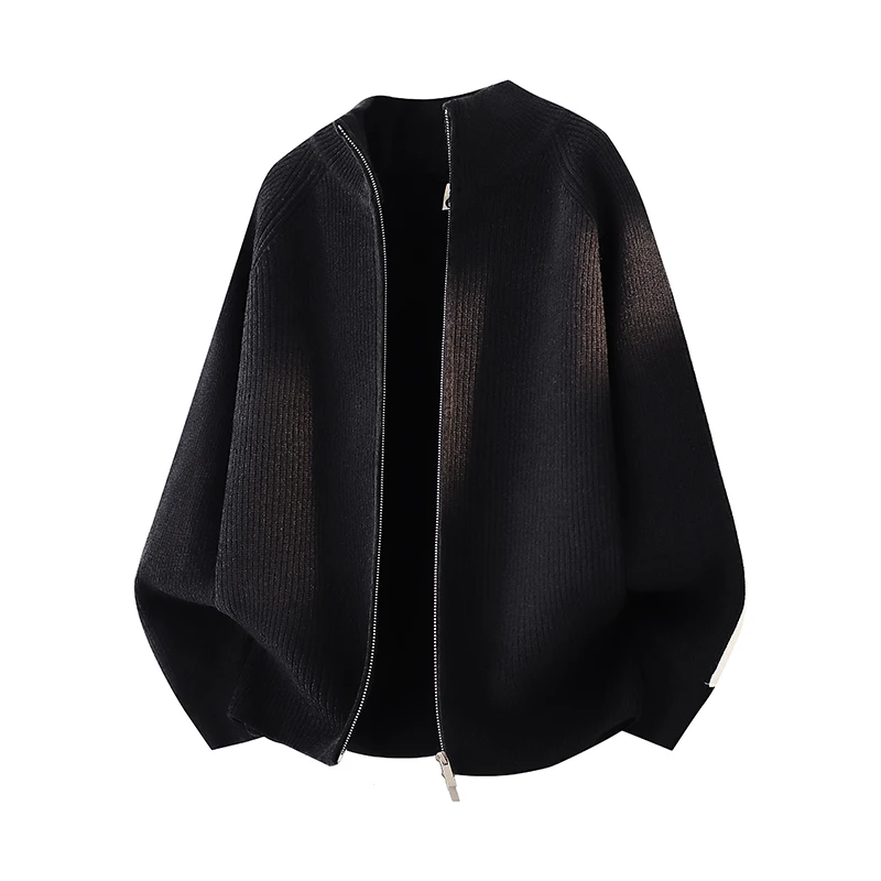 

Высококачественный вязаный кардиган на молнии для мужчин: повседневный, универсальный, цветной свитер-жакет. Новинка весна-осень. Удобный крой.