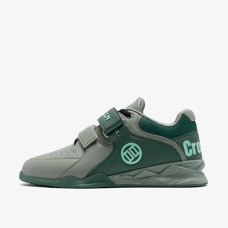 2026 Popular Anti Slip Men's Squat Hard Pull Shoes Cowhide Comfortable Men's Fitness Training Shoes Balanced Impact Lifting Shoe