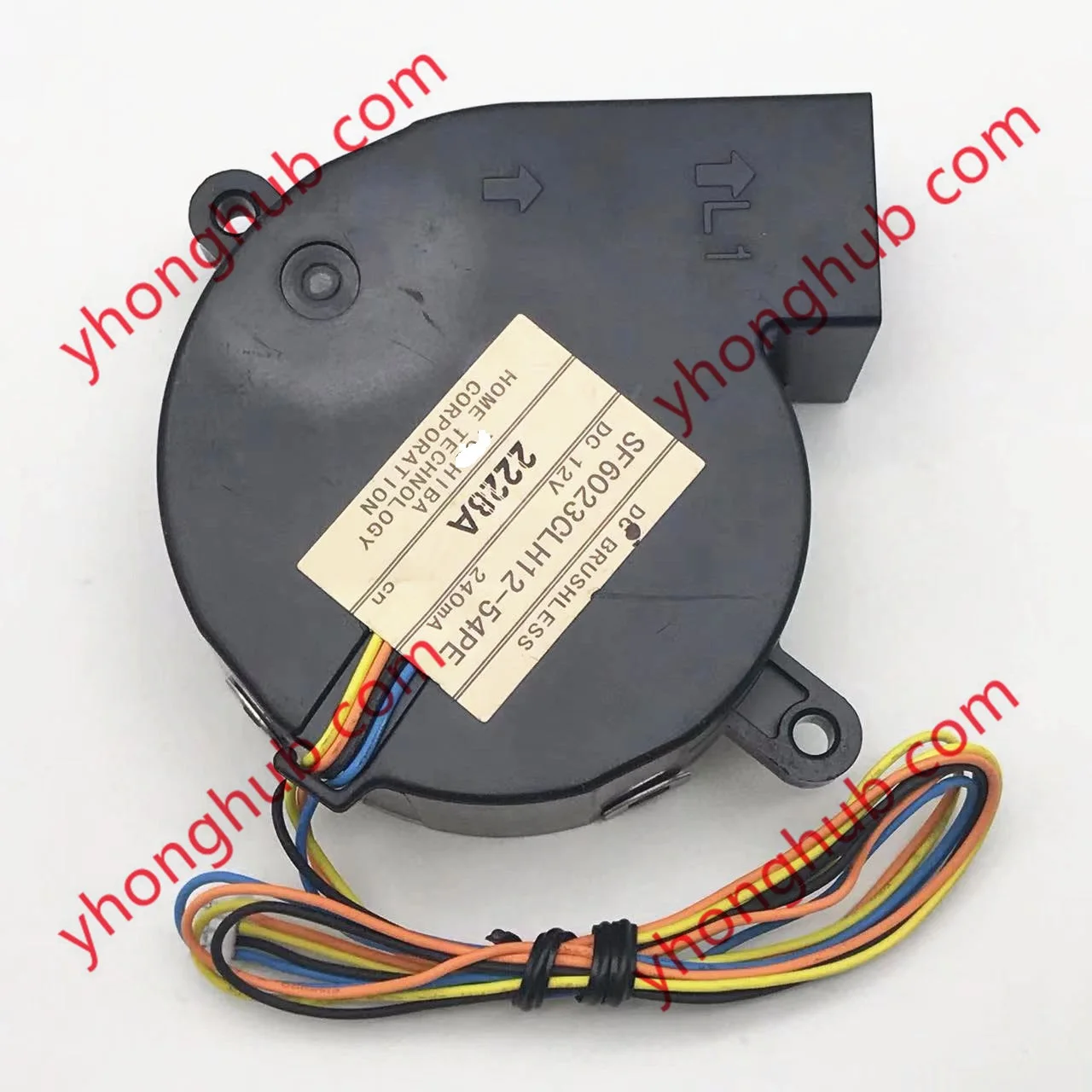 SF6023CLH12-54PE DC 12V 240mA 60x60x23mm 4-Wire Server Projector Fan