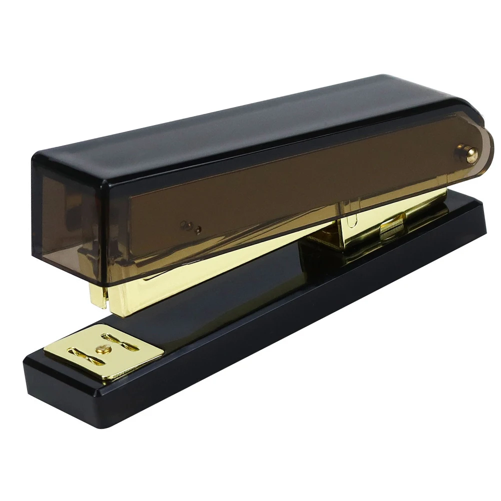 

Acrylic Metal Stapler Office Supplies Student Desk Book Binding Portable Classroom Large Capacity Non Slip Feet Strong Mechanism