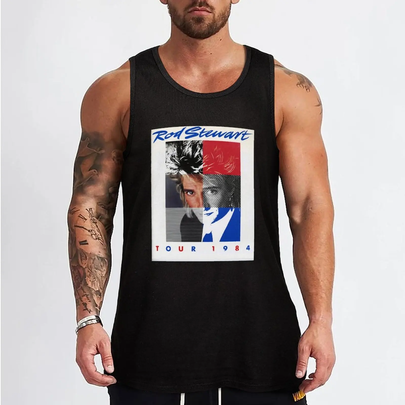 Sir Rod, Rod Trending, Rod phone Tour 1984 Tank Top male top gym clothes man fitness