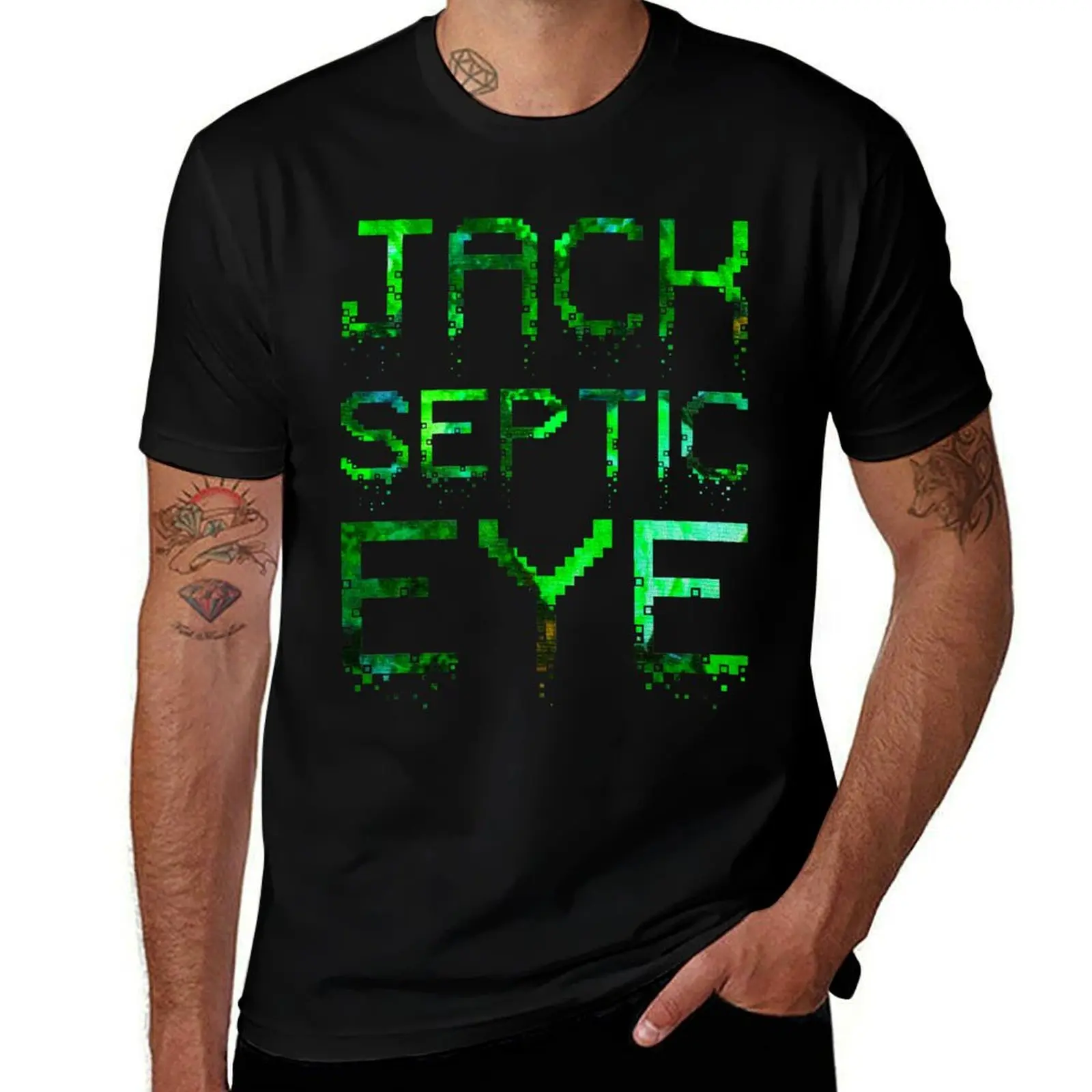 

Crumbled Pixels | JackSepticEye T-Shirt anime t shirts oversize t shirts for man cotton funny T-Shirt