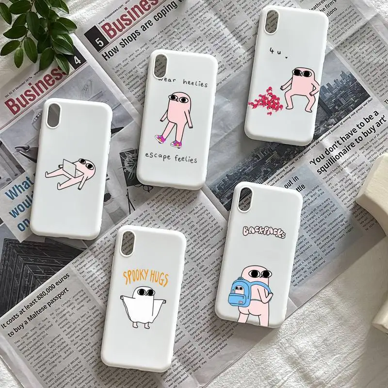 Funny Big Eyes Ketnipz Phone Case Candy Color Phone Case Cover For Iphone 6 6s 7 8 Plus Xr X Xs 11 12 13 Mini Pro Max