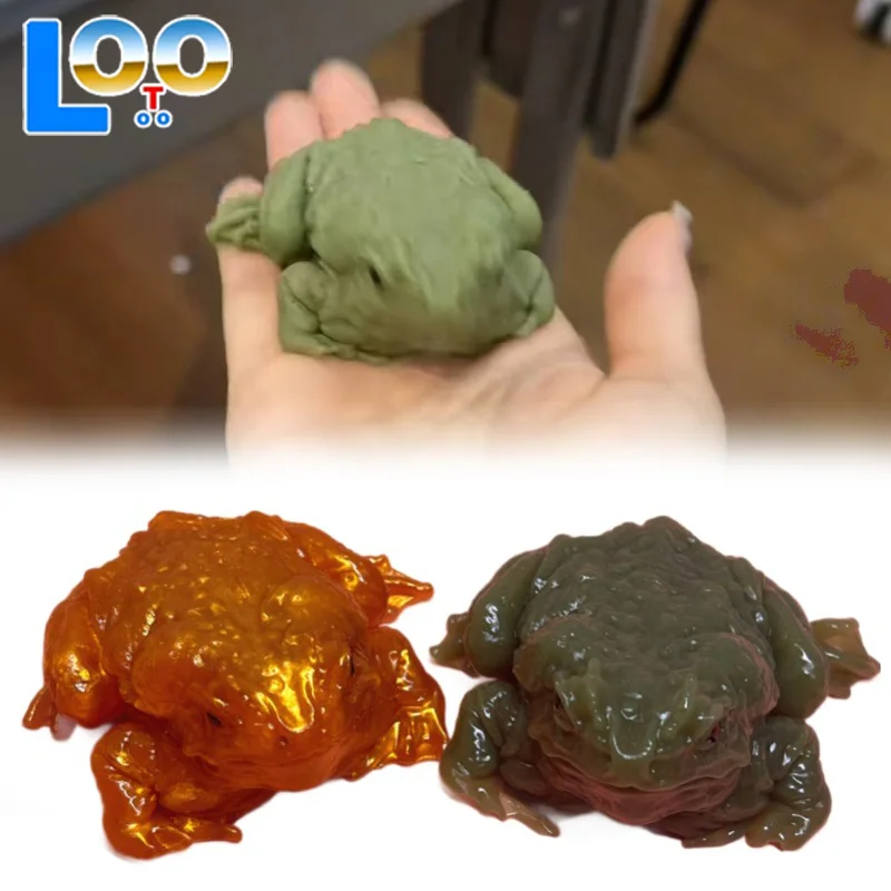 1/2 قطعة الضفدع الضفدع مضحك اسفنجي اللعب الإجهاد الإغاثة المزحة لعب للأطفال مضحك ميمي هدايا عيد ميلاد الضفدع لعبة الضغط