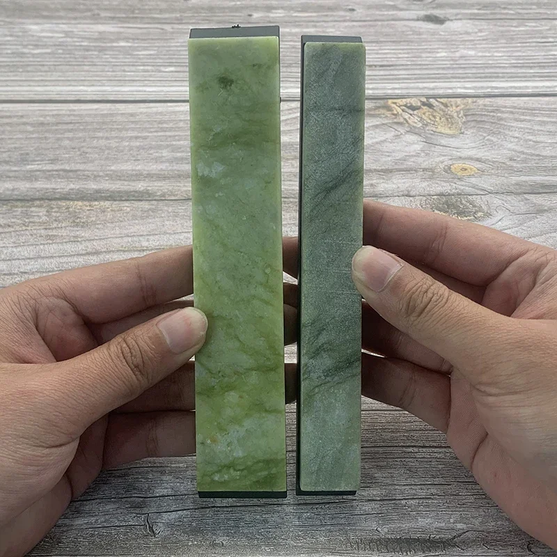 Ruby Sharpening Stone Green Natural Gem Agate Whetstone System Accessories Apex Edge Blade Hard Grinder Set Knife Sharpener Set