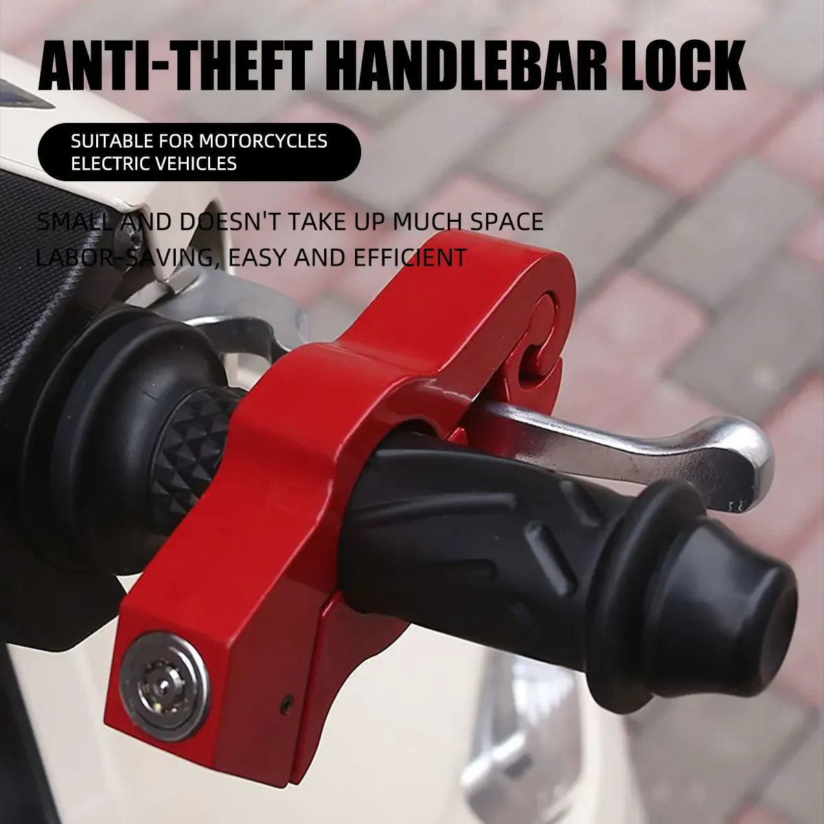 Motorcycle Anti Theft for Motorcycle Insurance Supplies Electric Scooter Padlock Handcuffs Motorcycle Lever Lock Electric Bike