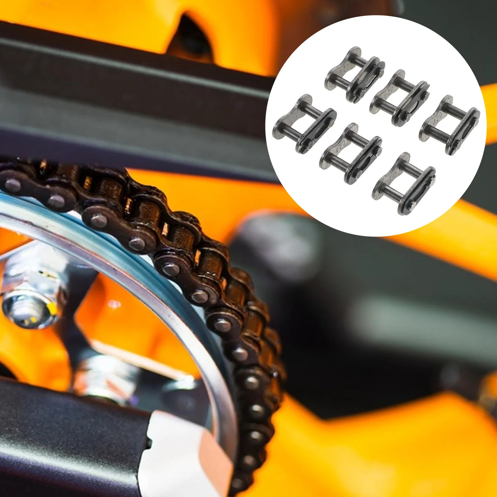 

10pcs Thickened Link Tools For Motorcycles Durable Secure Chain Joint Replacements Motorcycle Chain Repair Link Connector