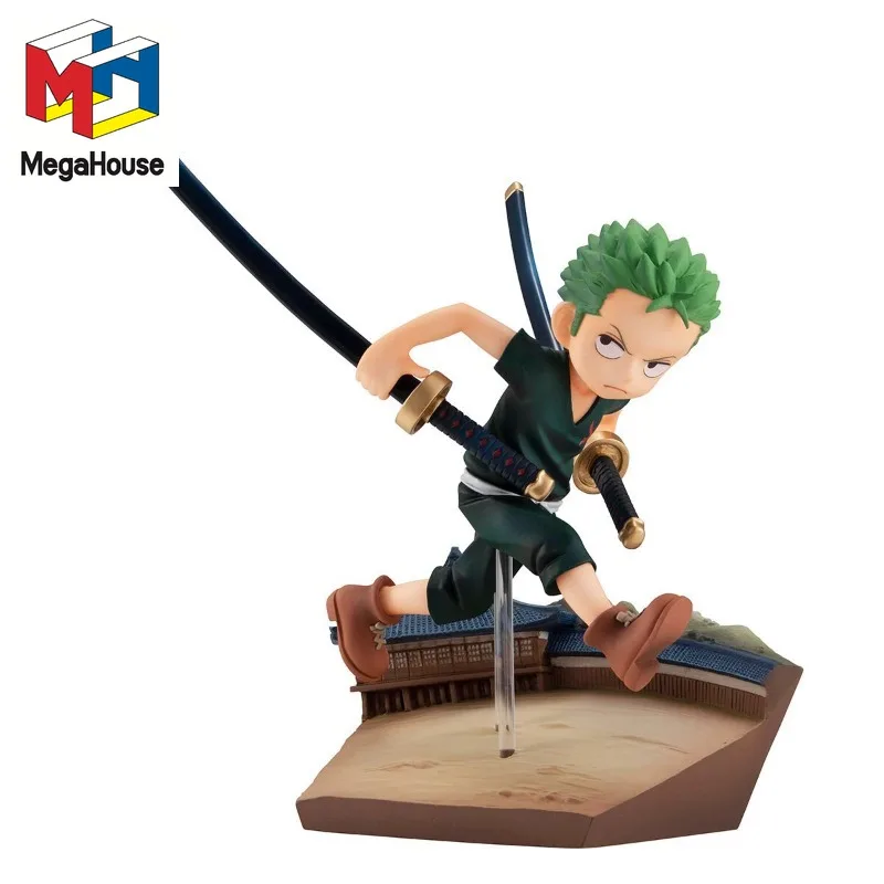 

MegaHouse Original One Piece Anime Figure Roronoa Zoro Run and Run Action Figure Toys for Kids Gift Collectible Model Ornaments