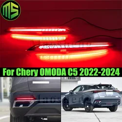 Maosheng 1 Pair Modifying LED Rear Bumper Light Lamp For Chery OMODA C5 2022-2024 Rear Fog Light Fog Lamp Rear Foglight