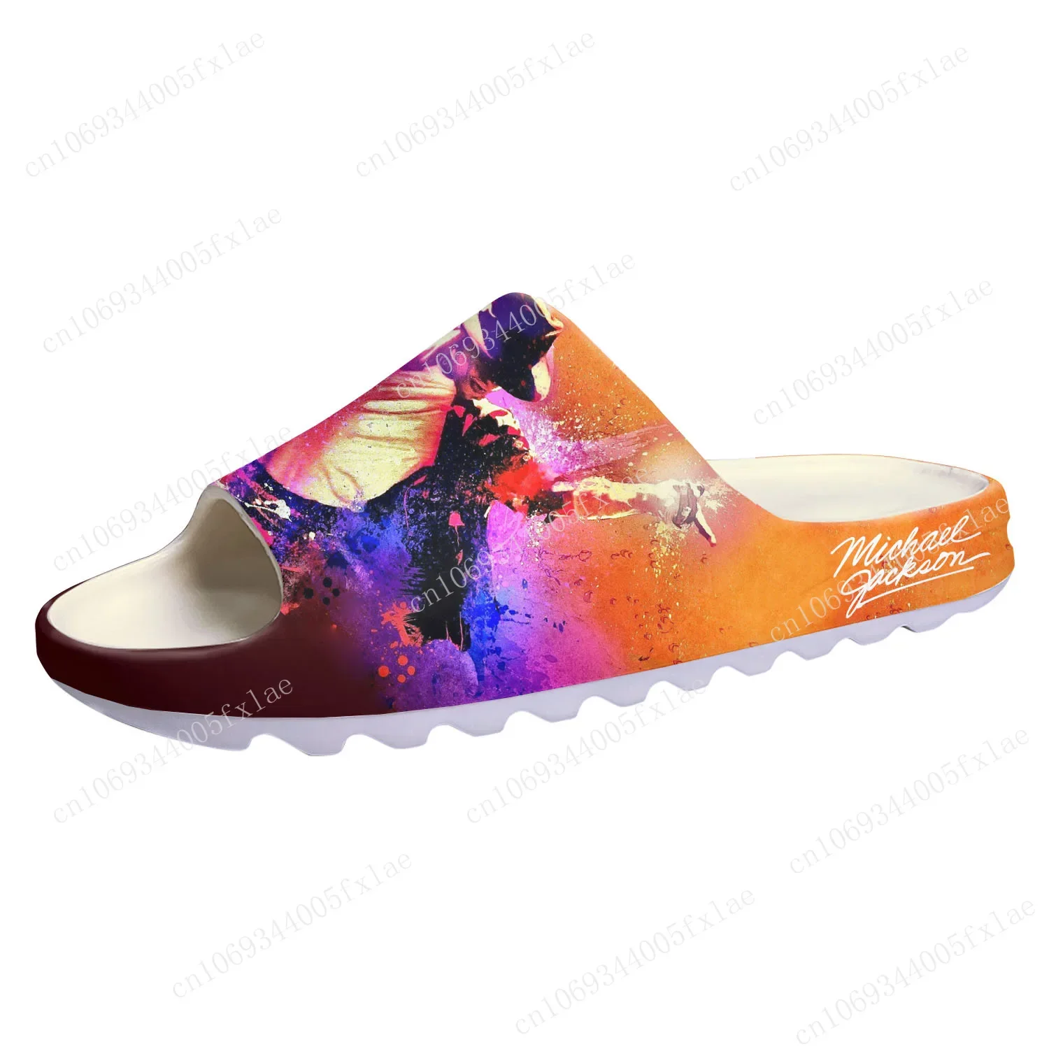 Michael Jackson Soft Sole Sllipers Home Clogs Step on Water Shoes Mens Womens Teenager Bathroom Beach Customize on Shit Sandals
