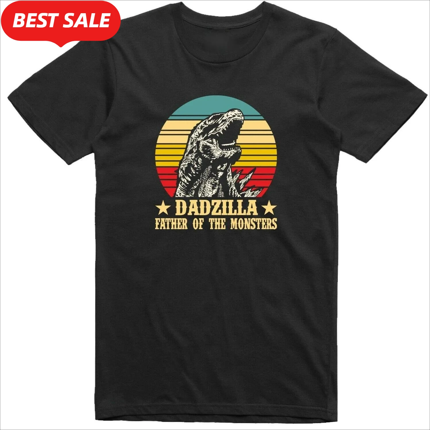 

Funny Dadzilla Father of The Monsters T-Shirt 100% Cotton O-Neck Short Sleeve Summer Casual Mens T-shirt Size S-3XL