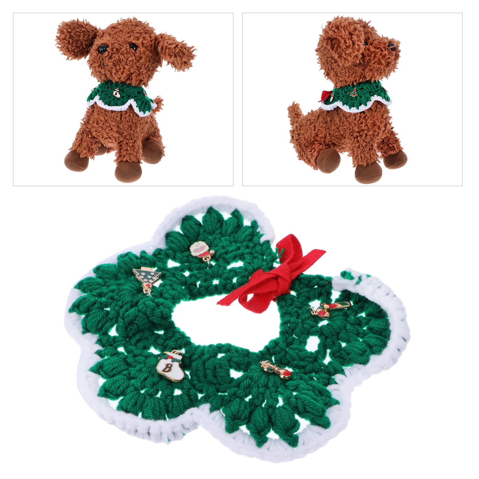 

Christmas Pet H Made Adjustable Dog Cat Scarf Christmas Supplies Decoration Festive Party Stylish Unique Pattern Gift