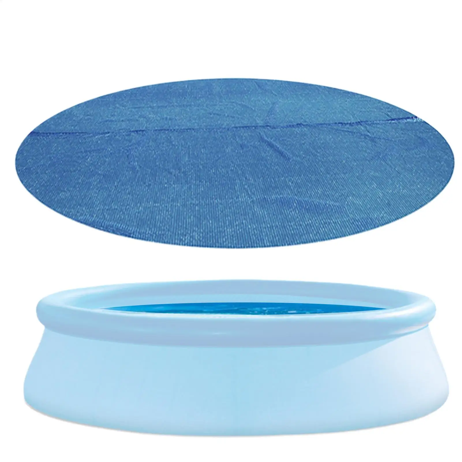 Cubierta térmica Solar redonda para piscina, cubiertas solares para jacuzzi, Protector plegable resistente a la intemperie, manta térmica portátil de ahorro de energía