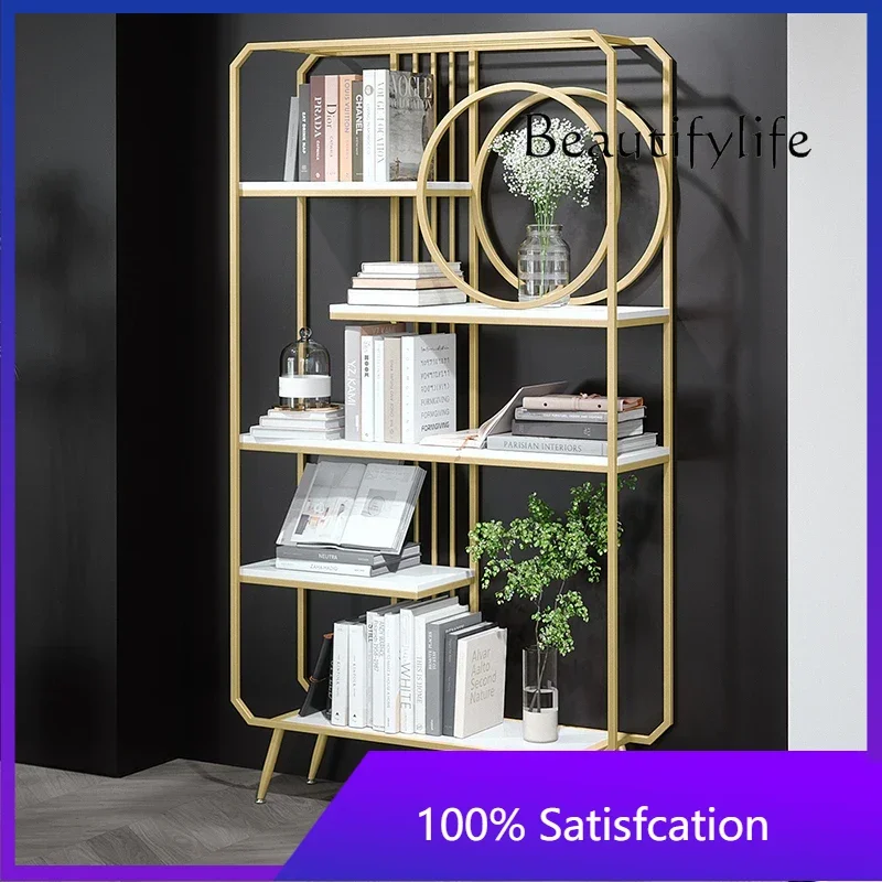 

Многослойная стойка для хранения BJ от пола до потолка в гостиной на стене, стеллаж для офисной перегородки из кованого железа