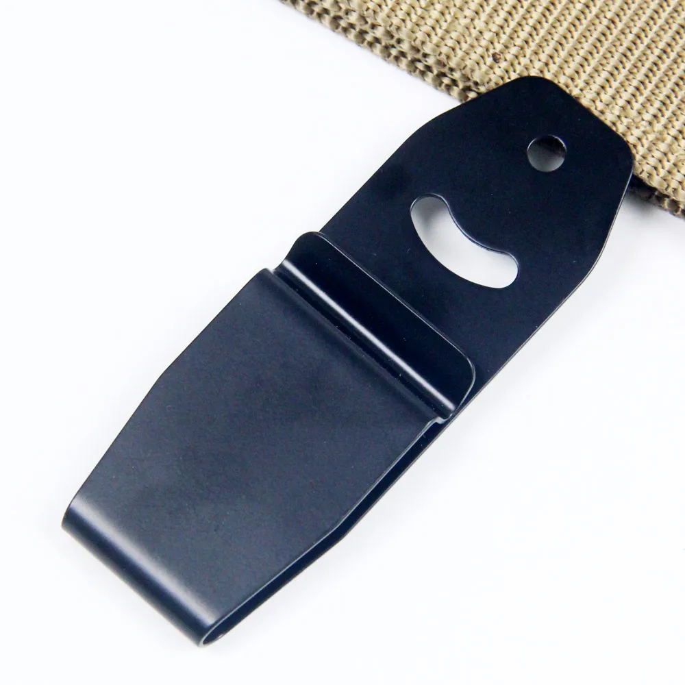 قابل للتعديل حلقة Kydex غمد Scabbard جبل مع مسامير شيكاغو ، مشبك حزام المشبك ، الفولاذ المقاوم للصدأ ، 6 قطعة