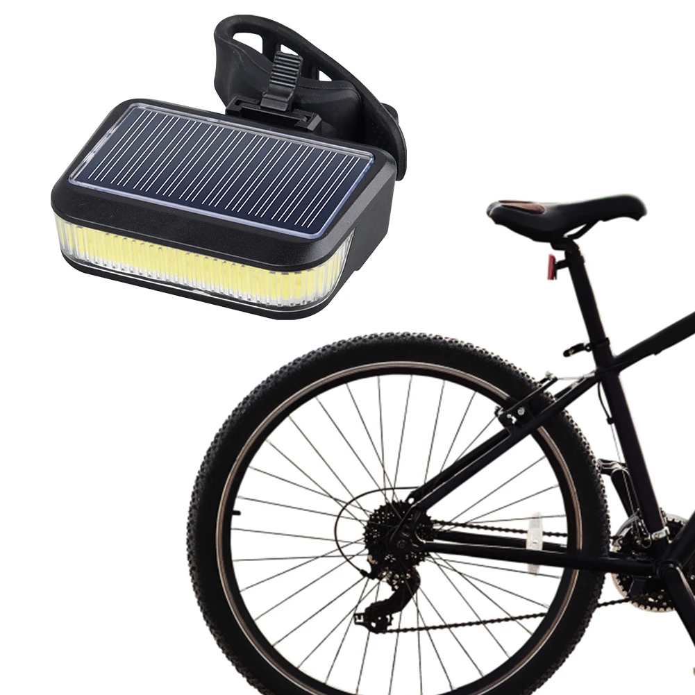 

Solar Bicycle Rear Light Waterproof Safety Warning Taillight 30LM Mountain Road Bike Rear Light 600mah Riding Safety Accessories