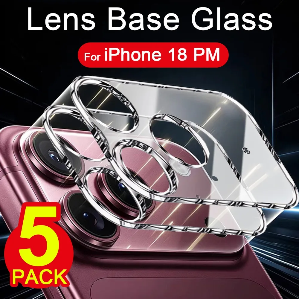 1-5Pcs 18PM HD Lens Glass Base Protective Film For iPhone 18 Pro Max Transparent Tempered Glass Hollow Lens Protector Films