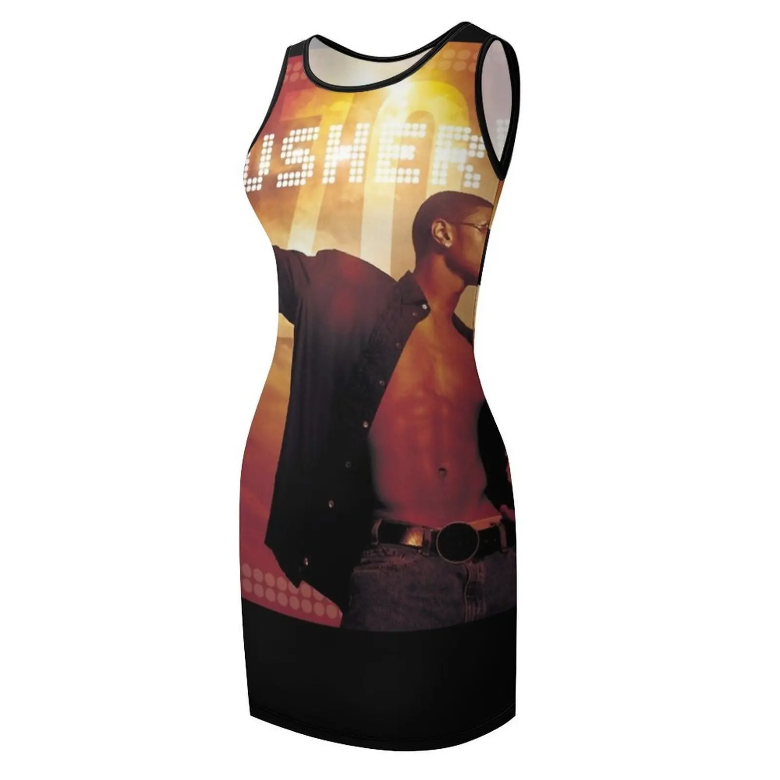 Usher 8701 Classic T-Shirt Sleeveless Sundress dress for women summer Party dresses Bride dresses