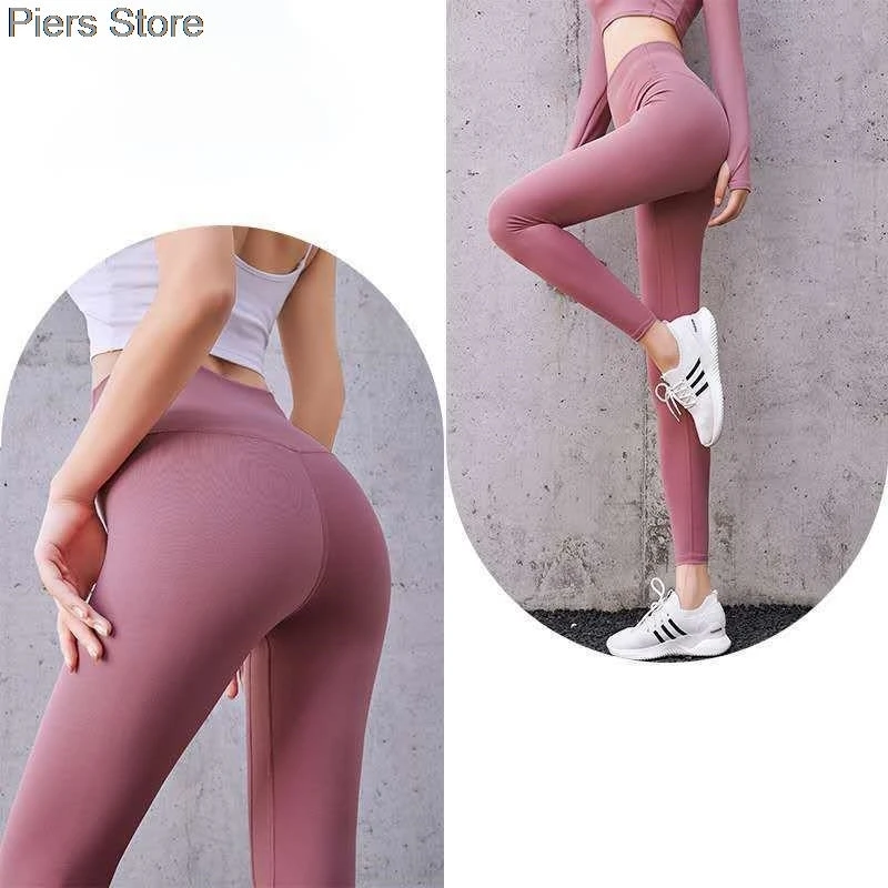 Leggings da Yoga per donna vita alta elastico di buona qualità pantaloni sportivi al limone Fitness Running Girl Gym collant da esterno con logo 2024