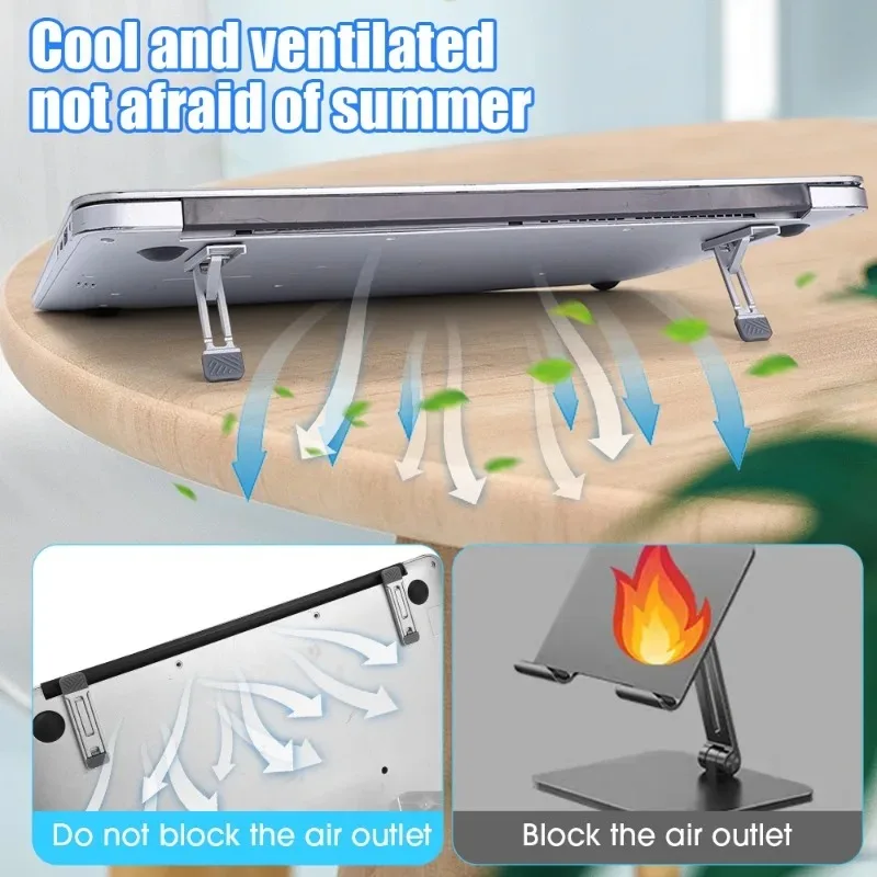 Universal Laptop Holder Back Sticker for Macbook Notebook Cooling Invisible Portable Mobile Phone Stand Desktop Support Bracket
