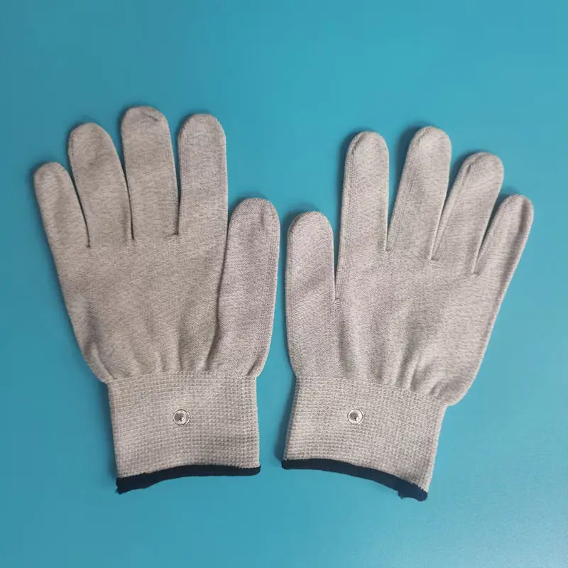 Micro Current Therapy Massage Electric Shock Gloves Stimulate The Fingers In The Hands To Unblock Meridian Massage Equipment