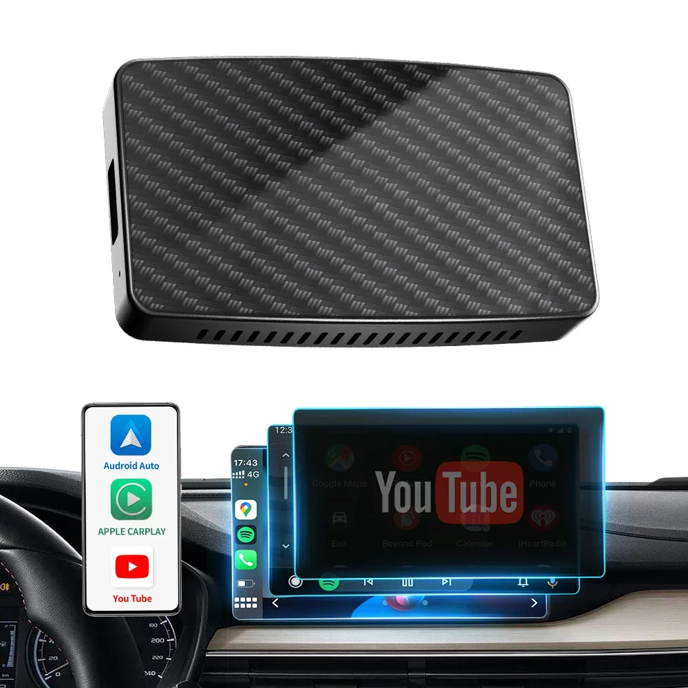 حار بيع Ottocast العالمي الوسائط المتعددة الذكية أندرويد مربع يوتيوب netflix اللاسلكية Carplay Ai Box أندرويد مربع مصنع