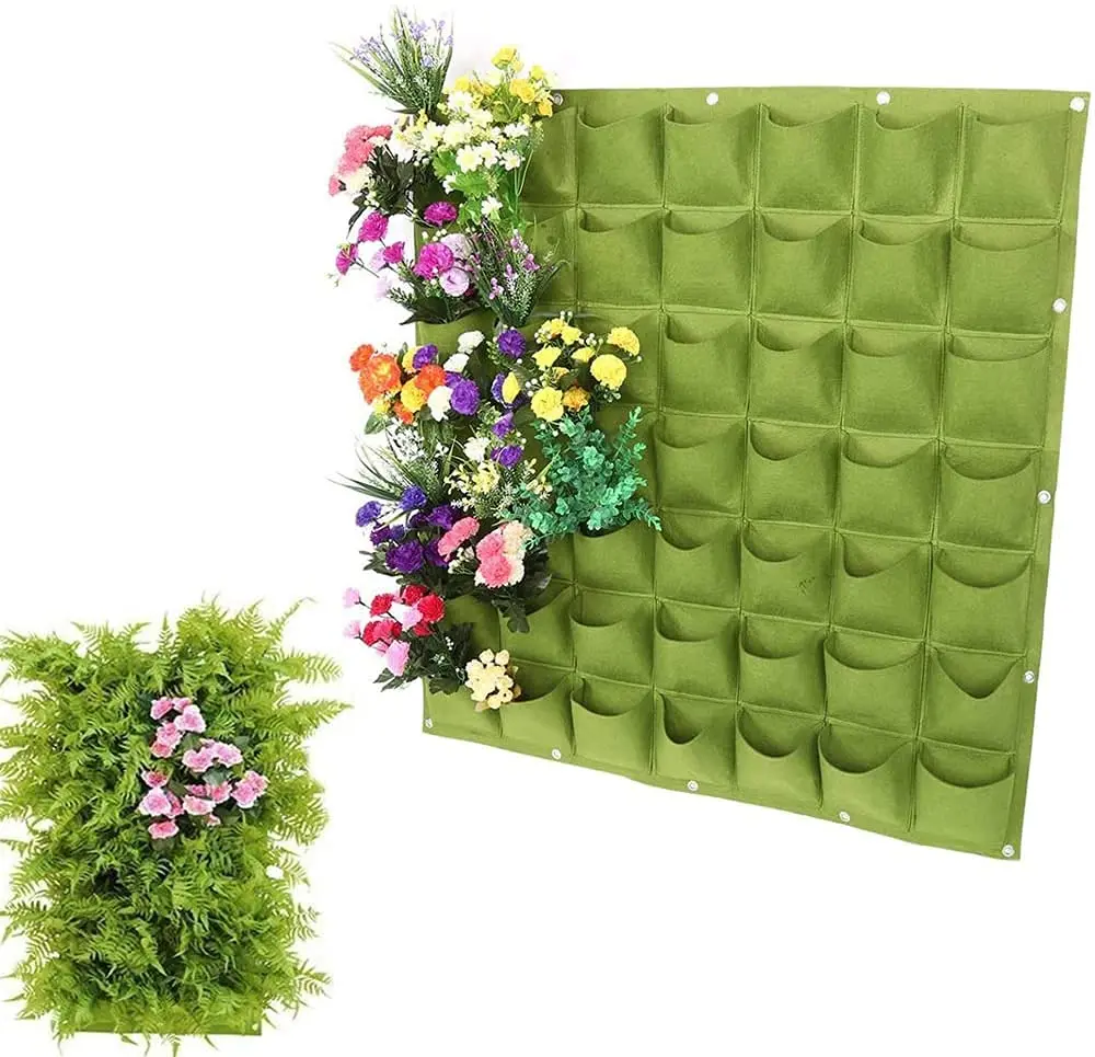 49 Taschen hängende Pflanz beutel, hängende vertikale Wand pflanzen pflanzen wachsen Taschen, Kräuter garten Pflanzer Outdoor Indoor wachsen – Detail 9