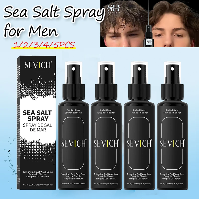 

Sea Salt Curl Styling Spray Hair Texture Thicknes Beach Surfer Hairspray Mist Hair Non-Sticky Beach Waves Curls Refreshing Hair