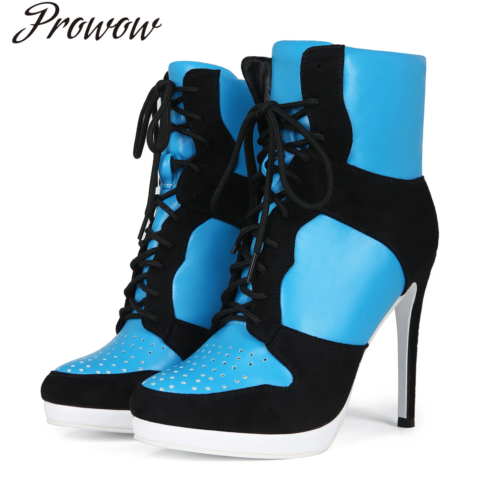 

Пикантные модные ботильоны на высоком каблуке со шнуровкой и цветными коллекциями, женская обувь Zapatos Mujer