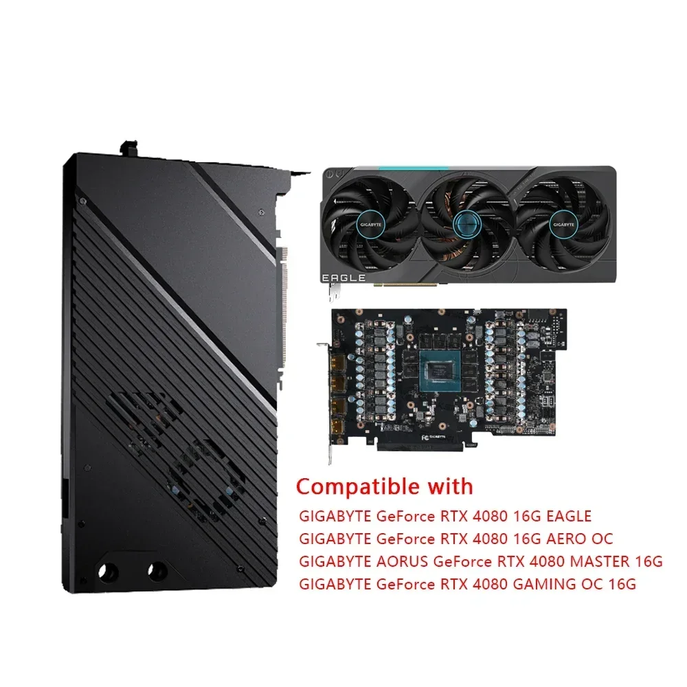 Granzon GPU Water Block for GIGABYTE GeForce RTX 4080 AERO/EAGLE/MASTER/GAMING OC 16G Video Card /Dense Waterways/ GBN-GV4080EOC